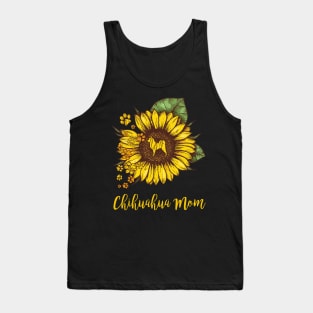 SUNFLOWER CHIHUAHUA MOM Tank Top